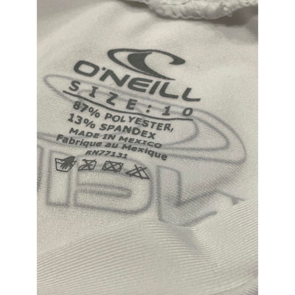 O'Neill Youth Basic Skins 50+ Long-Sleeve Sun Shirt Rash Guard Size 10 White - Picture 4 of 10